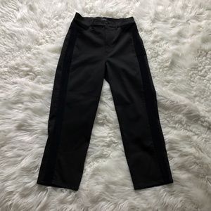 Express suede strip pants